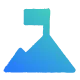 flag-on-top-of-mountain-icon